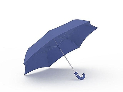 现代蓝色雨伞
