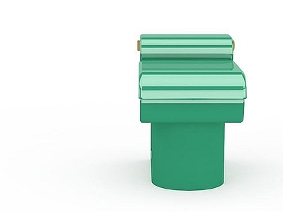 现代绿色坐式便器