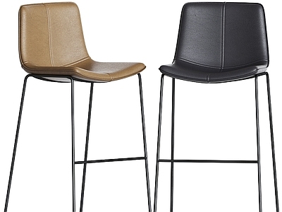 现代其他椅子 斜面 皮革 West Elm 吧台 吧台凳