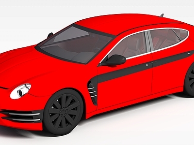 现代汽车 红色汽车