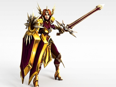 现代虚拟人物 LOL蕾欧娜曙光女神