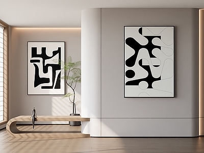 现代意式挂画 客厅挂画 玄关挂画 办公室挂画 书房挂画 茶室挂画