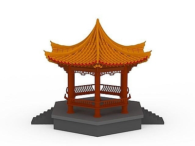中式凉亭