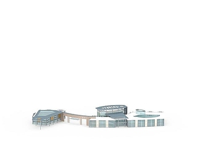 现代时尚建筑物