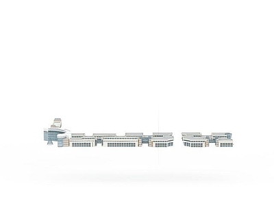 现代白色建筑群