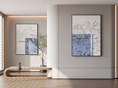 现代轻奢挂画 客厅挂画 玄关挂画 办公室挂画 书房挂画