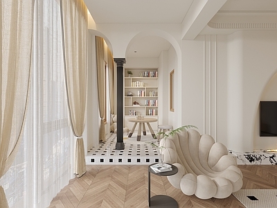 现代法式阳台 生活阳台