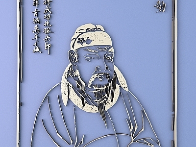 中式雕花 古代人物雕花