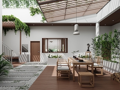 现代住宅景观 现代庭院