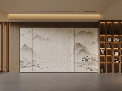 新中式背景墙 新中式客厅背景墙