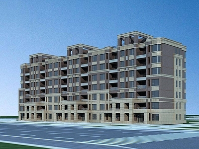 简欧多层住宅楼 多层花园洋房 多层住宅