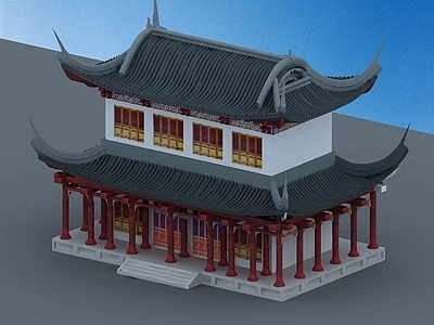中式古建 寺庙 古建
