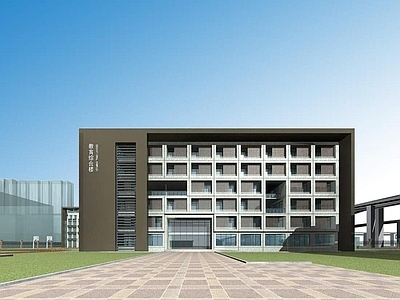 现代学校外观 学校建筑