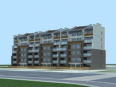 现代多层住宅楼 多层花园洋房 多层住宅