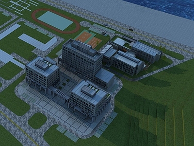 现代大学教学楼 学校建筑