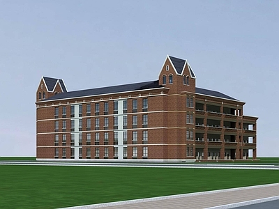 欧式学生宿舍 英式学校宿舍建筑