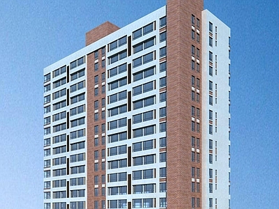 现代小高层住宅楼 现代高层住宅公寓