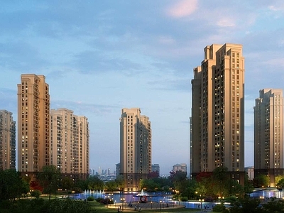 欧式小高层住宅楼 高层住宅