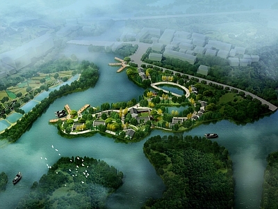 现代公园 公园景观