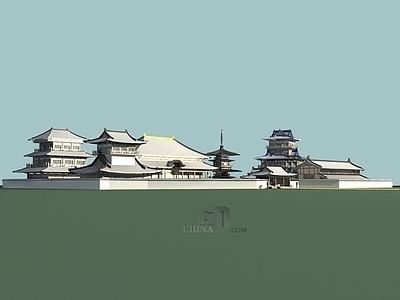 中式古建 古建 寺庙