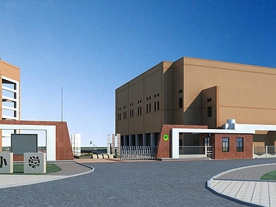 现代学校外观 学校小学建筑