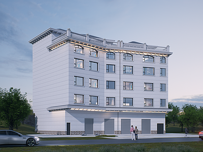 欧式乡村民房 欧式独栋自建房别 乡村自建房 独栋别墅 四层自建房