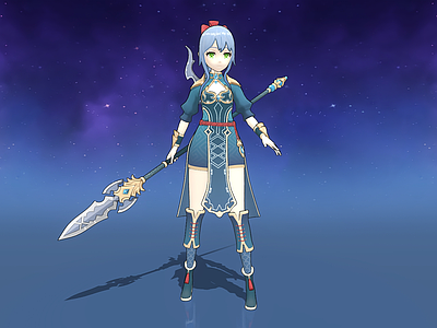 女人 卡通女孩 动漫女骑士 美女剑客 女战士 动漫女孩