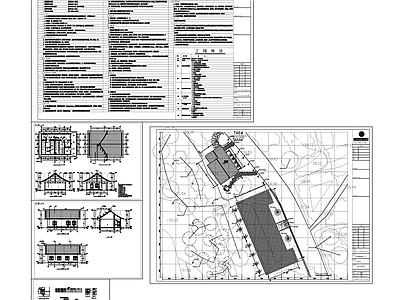 现代中式公厕 仿古公厕建施图 施工图