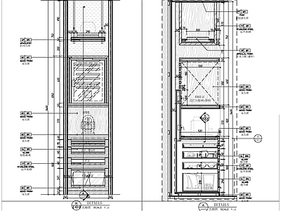 吧台节点 迷你吧大样 施工图