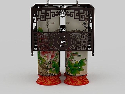 中式玻璃吊灯