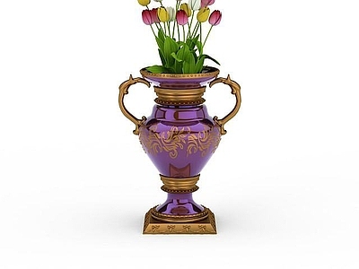 现代花瓶插花