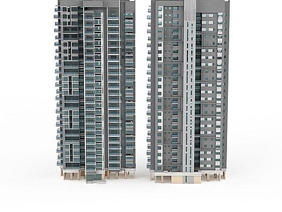 现代双子建筑