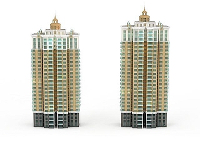 现代双子建筑