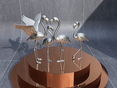 现代雕塑小品 鸟雕塑 动物雕塑 网红雕塑小品 景观雕塑 景观摆件