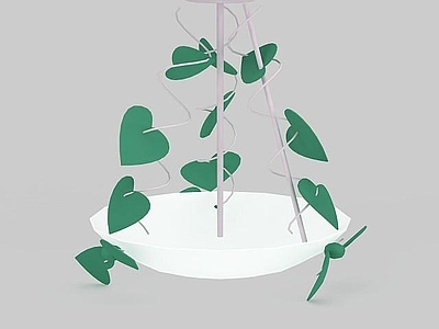 现代个性绿叶吊灯