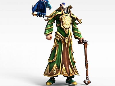 现代虚拟人物 LOL斯维因策士统领