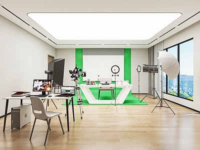 现代直播间 现代直播间 直播室 直播器材