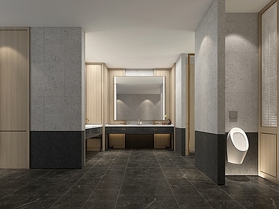 新中式酒店卫生间 新中式卫生间 酒店卫生间 公共卫生间