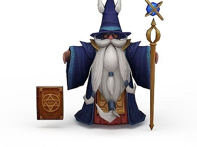 现代虚拟人物 游戏角色魔法师