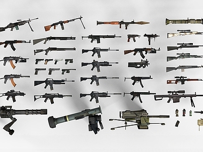 现代军事器材 COD5武器枪支组合