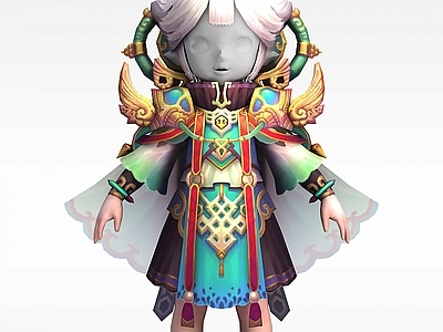 现代虚拟人物 灵夙动漫形象