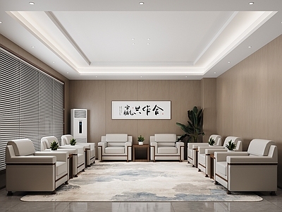 新中式其他办公区域 新中式接待室