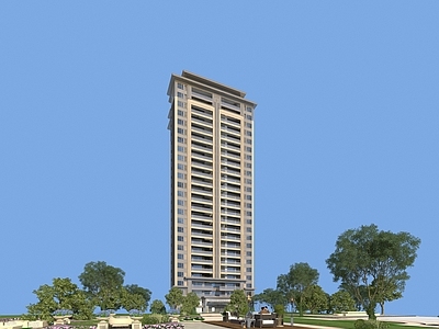 新中式高层住宅 新中式高端住宅 融合中式元素