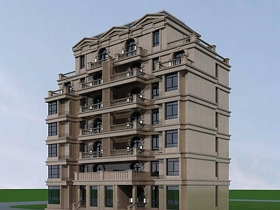 欧式多层住宅楼 法式多层花园洋房