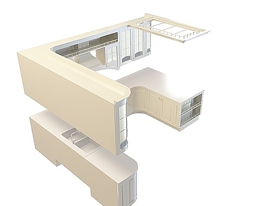 现代时尚橱柜吊柜组合