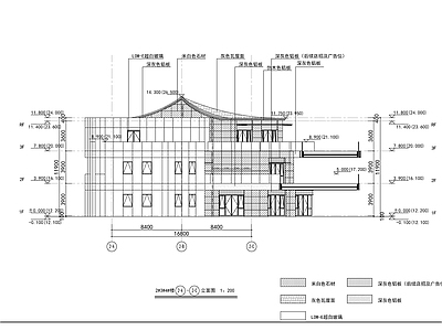 现代商业街 异形商铺建筑图 施工图