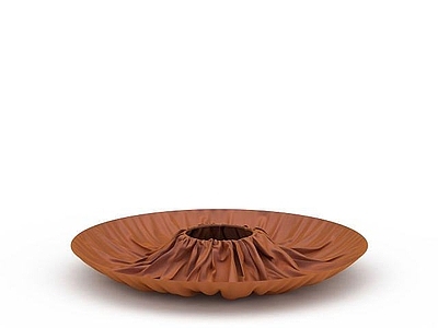 现代橘色圆形装饰品