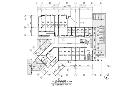 现代商业街 商业店铺建筑图 施工图
