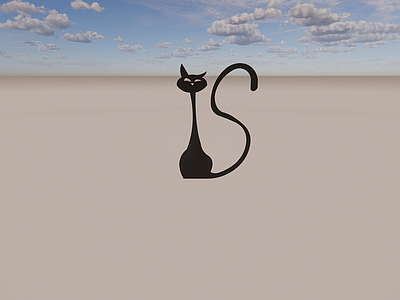 现代玄关 卡通猫造型 挑逗表情猫造型