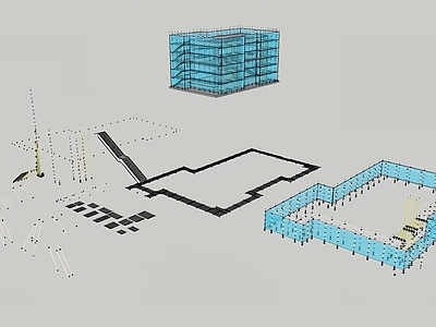 建筑材料 盘扣式脚手架 含CAD图纸